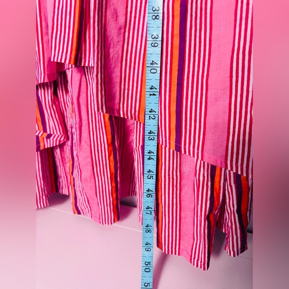 Anthropologie x Ro’s Garden Sasha Tiered Striped Midi Dress Size Large - Picture 5 of 9